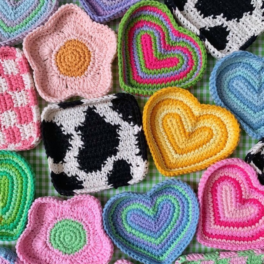 Crochet coaster